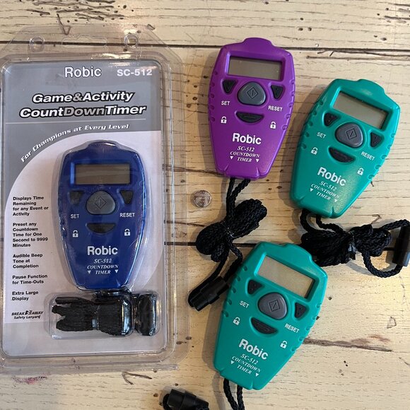 Set of 4 Robic Game & Activity CountDown Timers - Brand New - Picture 1 of 9